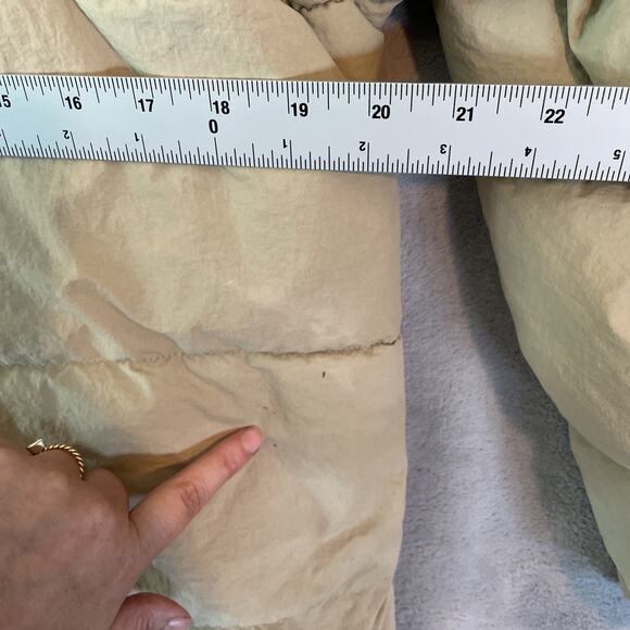 Madewell Women's Large Beige Puffer quilted Jacket Full Zip Size S, Brown camel - Picture 10 of 12